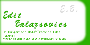 edit balazsovics business card